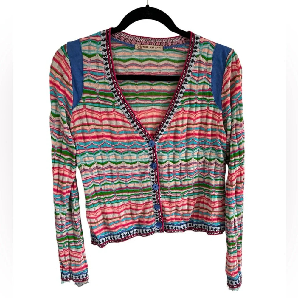 Aldo Martins Chevron Colorful Sweater, size 6